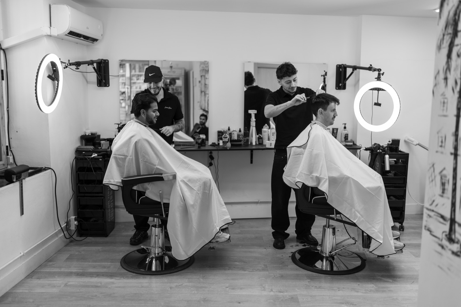 Ambiente de Barber Shop Valencia, barbería en Valencia