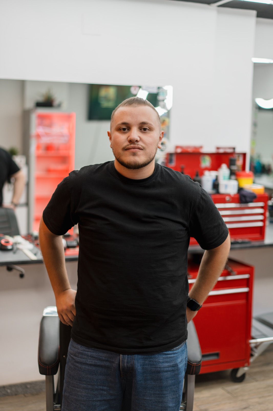 Agustín, barbero en La Petxina
